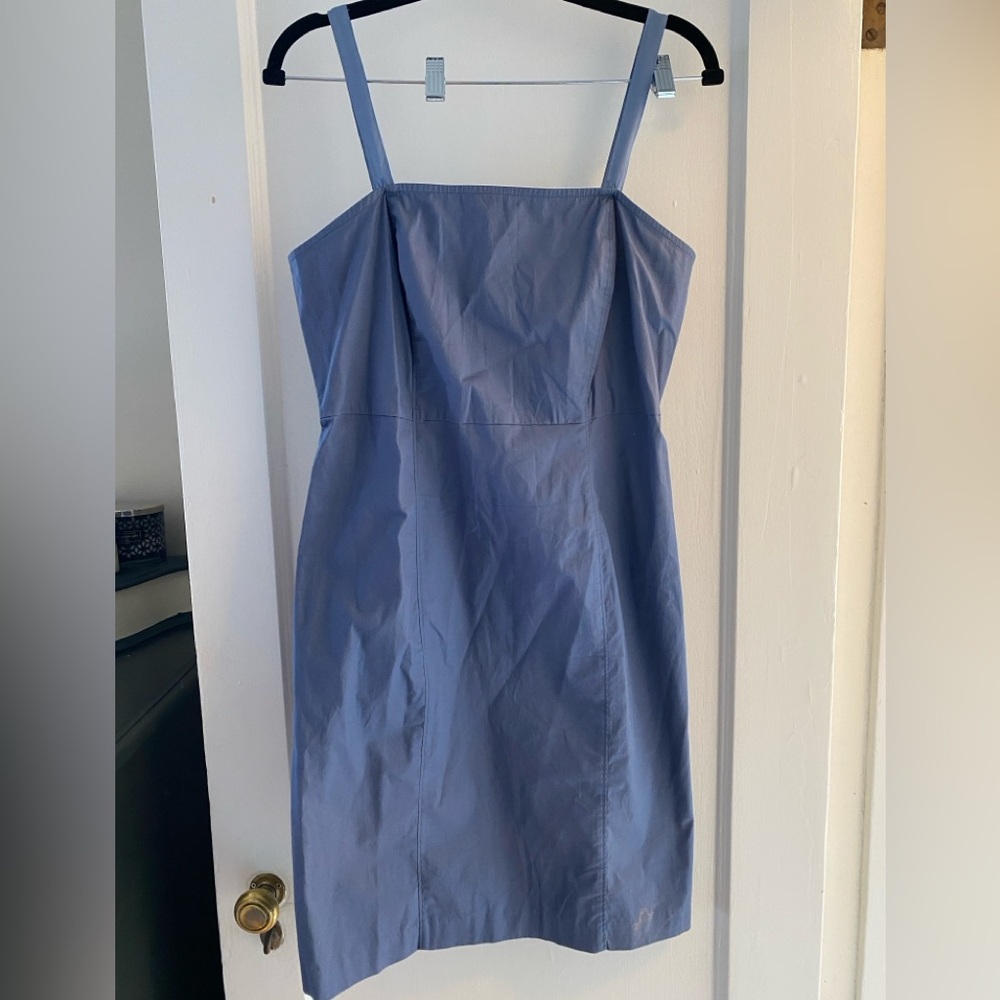 GAP Cornflower Blue Strapless Dress with Detachable Straps